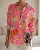 Rosalie™ | Floral Garden Top in Pink Garten
