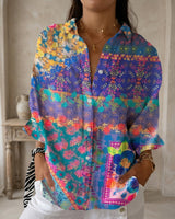 Rosalie™ | Floral Garden Top in Lila Patchwork