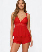 MODA | Midnight Kiss Spitze Set in Rot