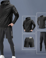 André Ferran 4-teilige Hochleistungs-Kollektion in Schwarz