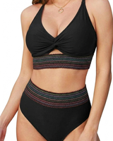 ALINA | Dein eleganter Bauch-Weg-Bikini in Schwarz