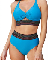 ALINA | Dein eleganter Bauch-Weg-Bikini in Blau