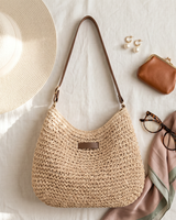 Liisi – Elegante Gewebte Umhängetasche in Beige