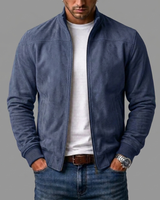 Kerral – Elegante Wildleder Jacke in Blau
