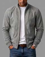 Kerral – Elegante Wildleder Jacke in Grau