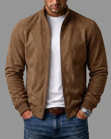 Kerral – Elegante Wildleder Jacke in Braun