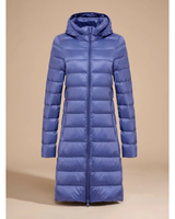 Holly | Damen Regenjacke Wasserdicht mit Kapuze und Reißverschluss in Blau