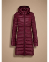 Holly | Damen Regenjacke Wasserdicht mit Kapuze und Reißverschluss in Weinrot