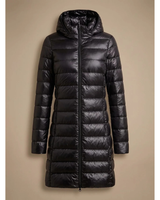 Holly | Damen Regenjacke Wasserdicht mit Kapuze und Reißverschluss in Schwarz