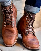 Hanzo - Traditionelle Herren-Schnürstiefel in Braun