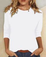 Stella – Klassisches Damen T-Shirt in Weiß