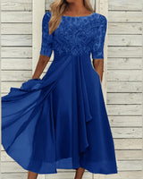 Lieselotte | Damen Festliches Abendkleid Hochzeitsgesellschaft – Festkleid Hochzeit 2026 in Hellblau