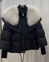 Rena | Dicke Winterjacke für Frauen in Schwarz
