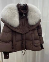 Rena | Dicke Winterjacke für Frauen in Braun