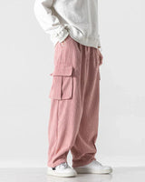Sebastian - Cargo-Hose mit Taschen in Rosa