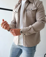 Marcus™ | Supreme Freizeit-Hemd in Stein