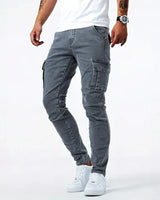 Brent | Moderne Cargo Jeans in Grau
