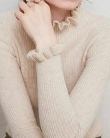 EMILIA – Herbstpullover aus weichem Stoff in Beige