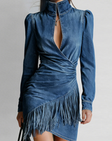 Maliana – Jeans Minikleid in Blau