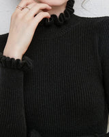 EMILIA – Herbstpullover aus weichem Stoff in Schwarz