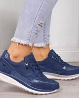 Damen Freizeitschuhe | Orthopädische Komfort-Sneaker | Atmungsaktiv & Rutschfest in Blau