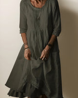 Zaria - Softtouch-Maxikleid in Grün