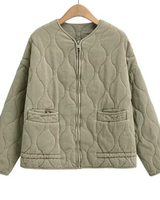 Zara™ - Vintage Steppjacke in Olivgrün