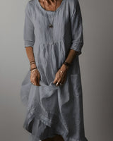 Zaria - Softtouch-Maxikleid in Grau