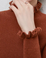 EMILIA – Herbstpullover aus weichem Stoff in Braun