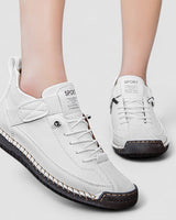 Barbara | Damen Lässige Schnür-Sneaker in Weiß