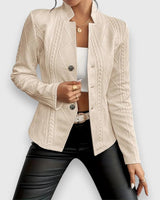 Damen leichte Übergangsjacke für den Frühling in Beige