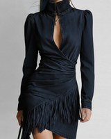 Maliana – Jeans Minikleid in Marineblau