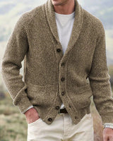Yanis – Langärmelige Strickjacke Mit Knöpfen in Khaki