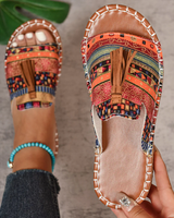 Margaret – Sandalen Mit Quasten im Bohemian Stil in Oranje