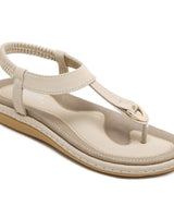 Freya - gepolsterte Trekking-Sandalen in Beige