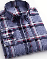 Nikolas - Elegantes Herrenshirt mit Karomuster in Grau