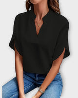 Emely | Elegantes Sommertop in Schwarz