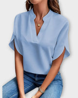 Emely | Elegantes Sommertop in Blau