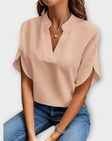 Emely | Elegantes Sommertop in Aprikose