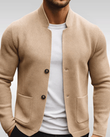 Vornick - Strukturierter Strickblazer in Beige