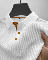 Tharic - Leichtes Poloshirt in Weiß