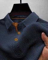 Tharic - Leichtes Poloshirt in Dunkelblau