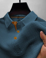 Tharic - Leichtes Poloshirt in Blau