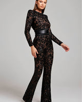 Caroline - Stilvoller, schmal geschnittener Jumpsuit für Damen in Schwarz