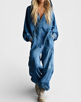 Abby - Overall – Lässiger Overall mit Taschen in Blau