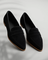 Rosa™ – Orthopädische Mokassins aus Leder in Schwarz