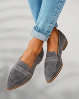 Rosa™ – Orthopädische Mokassins aus Leder in Grau