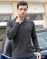 Strickpulli mit Rundhalsausschnitt - Lioran in Grau