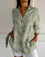 Chantelle - Stilvolle Bluse mit Knopfleiste für Damen in Grün