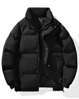 Wasserdichte, wattierte Steppjacke für Herren im Freizeitstil - Nils in Schwarz